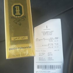 Paco Rabanne 1 Million Golden Oud Parfum Intense 3.4 oz Men's Cologne With Receipt 