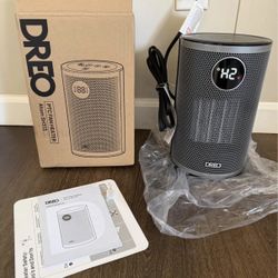 DREO Space Heater, Portable Electric Heaters for Indoor Use with Thermostat, Digital Display, 1-12H