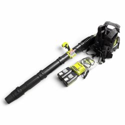 RYOBI 40V HP 730 CFM Backpack Blower 2x 6Ah Batteries Charger T1
