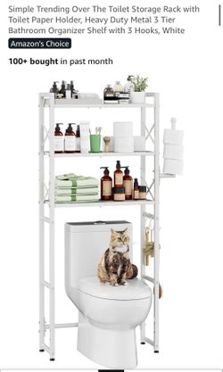 Simply Trending over the toilet storage rack
