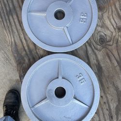 Olympic weight plates.            60 dollars