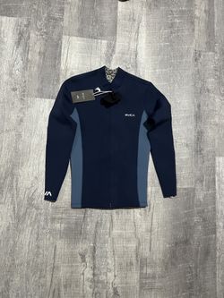 RVCA Surf front zip wetsuit top mens small