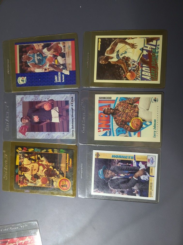 Larry Johnson College And NBA Basketball Cards