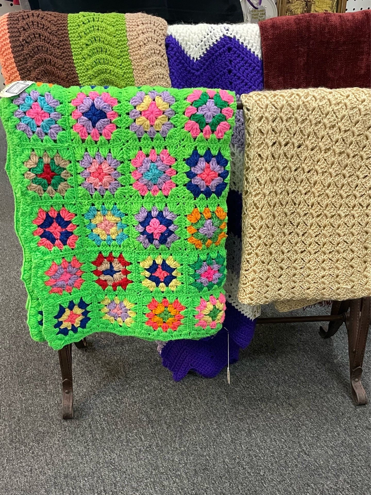 Crocheted Afghans Throws