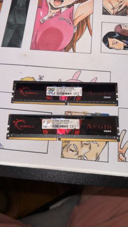 G.Skill Aegis DDR4 Ram Sticks (8x2, 8 GB)