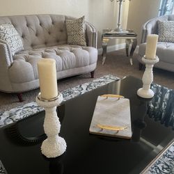 Candle holders with candles new condition condition