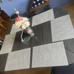 Smoked Gray Dinner Table