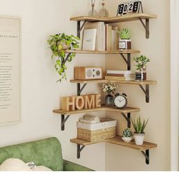 5 pc corner shelf- new in box