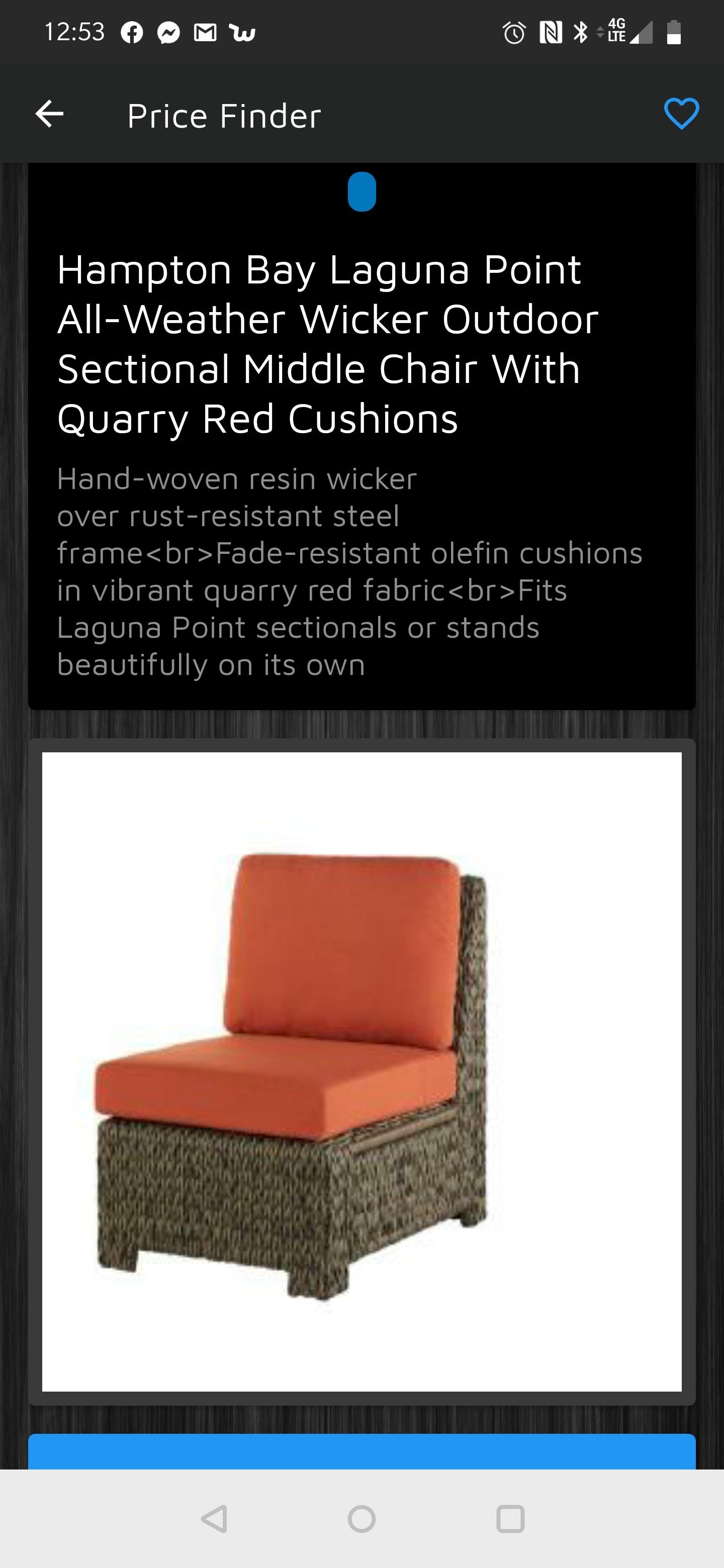 New Hampton bay outdoor chair