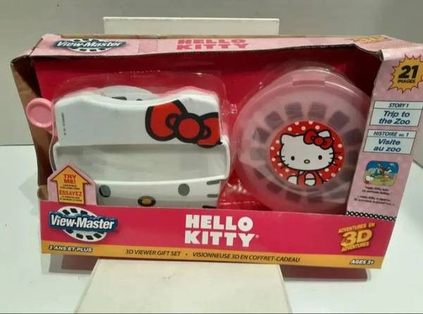 HELLO KITTY View-Master 3D Viewer SET 3 Reels pink Case Sanrio View (2013) Master NEW selling for only $30