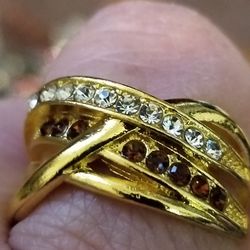 .925 Sterling Silver,  Brownish Colored Garnet