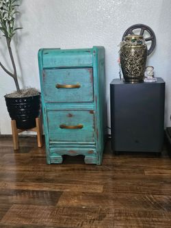 Vintage all wood nightstand