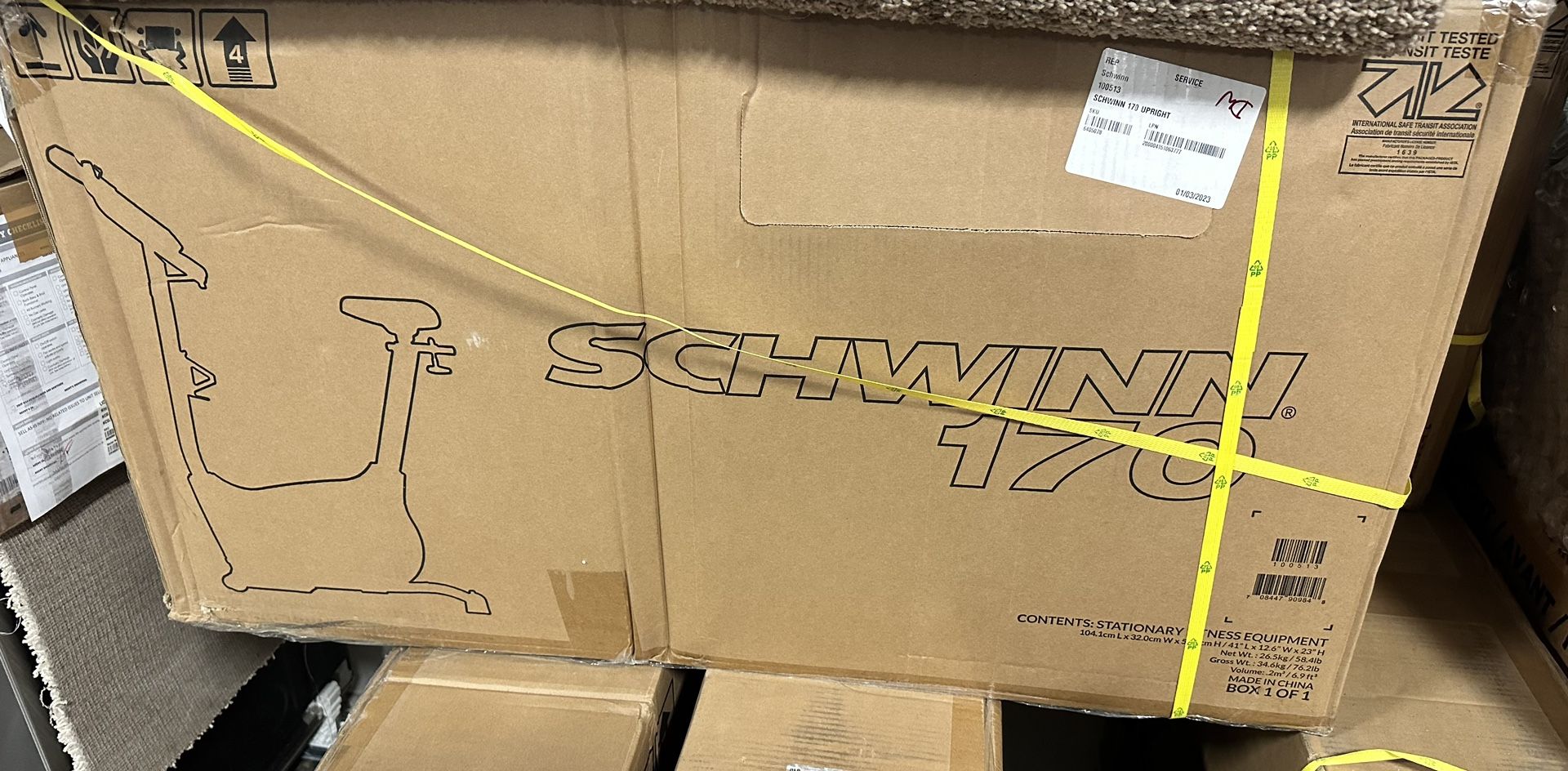 New Schwinn 170 Upright Exercise Bike Black