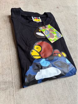 Blue bape shirt large