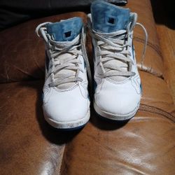 Nike Air Jordan 7 White & French Blue Size 3Y