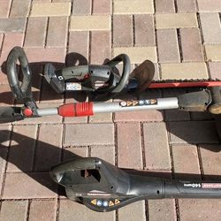 Craftsman 19.2 volt hedge trimmer weed wacker blower. tools only