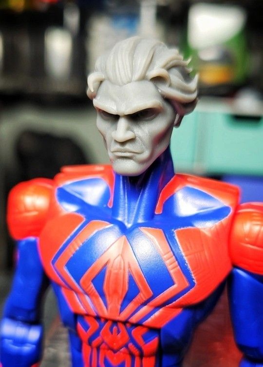 Marvel Legends Miguel O'Hara (Spider 2099) UnPainted Head Sculpt