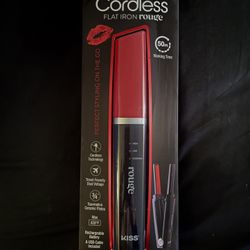 KISS Cordless Flat Iron Rouge