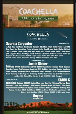 Selling Coachella Weekend 2 Ticket