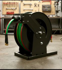 OBO Hose It! Like New VEVOR Retractable 1/4” x 50’ Welding Hose Reel With Ceiling/Wall Mount