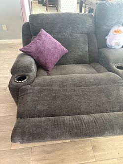 Living Spaces Gray Sectional
