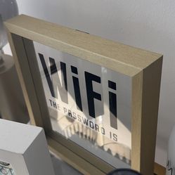 [Moving out] WiFi Password Light Box Sign