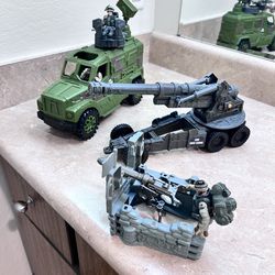Military Toy Set - Truck, Cannon, Action Figures $20
