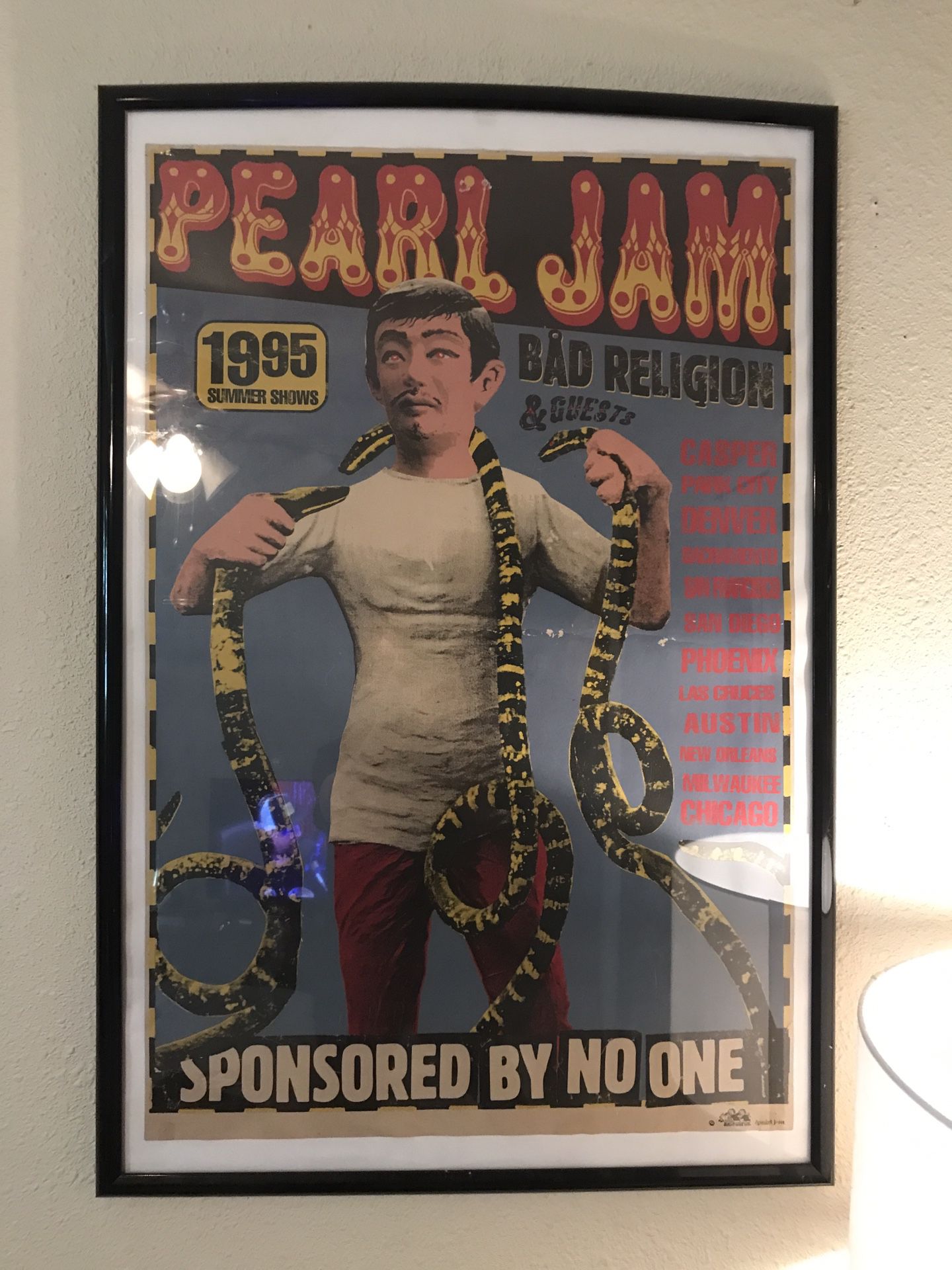 Pearl Jam Concert Poster-original Owner
