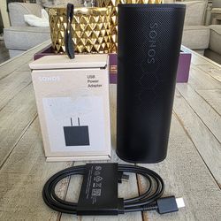 Sonos Roam 2 Portable Smart Speaker w/WiFi & Bluetooth + Charger - Great Condition