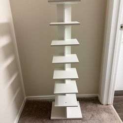 White bookshelf