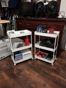 Small 3 Tier Rolling Storage Carts