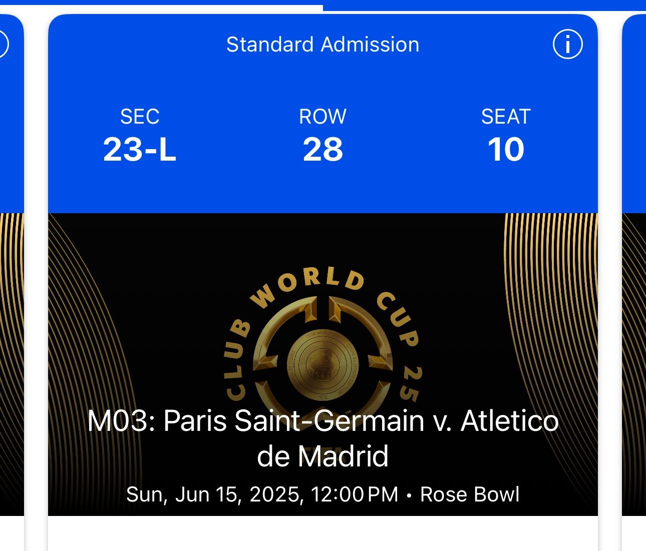 PSG VS ATLETICO ROSE BOWL SUNDAY 15