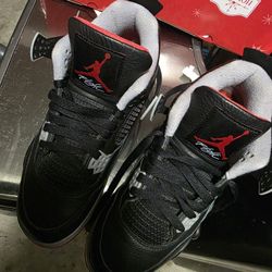 Size 8.5 - Air Jordan 4 Retro Bred Reimagined