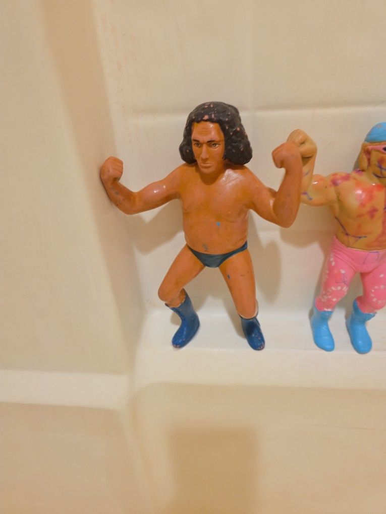 wwf wrestlers figurines retro