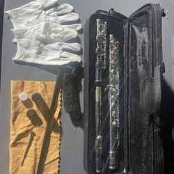 Flute with carry case and accessories