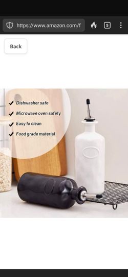 Ceramic Dispenser Oil and Vinegar Set NEW