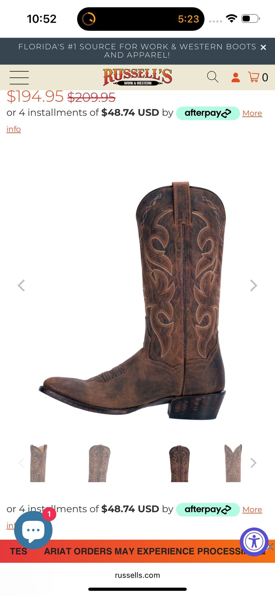 Dan Post Men’s Cowboy Boots