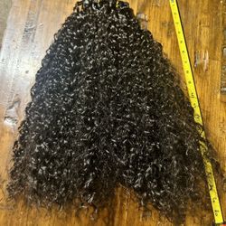 Curly Black Clip In Extensions New