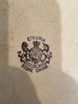Antique 1800 serving platter etruria stone China