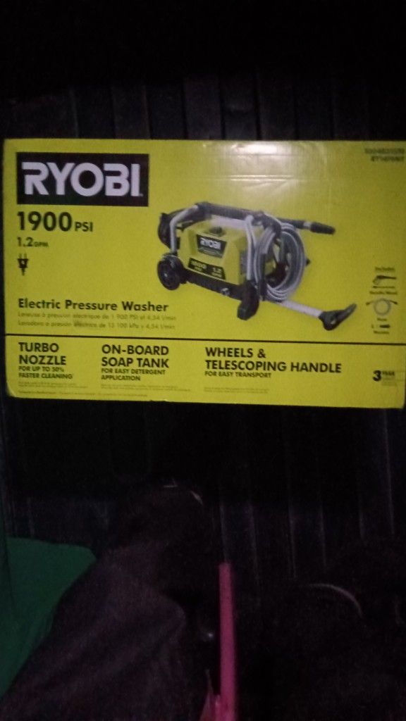Pressure Washer Ryobi 1900psi