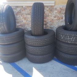 255/70R17 GENERAL A SET OF FOUR USED TIRES, INCLUDES MOUNTING AND BALANCING 