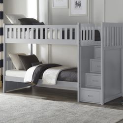 New Gray Bunk Bed