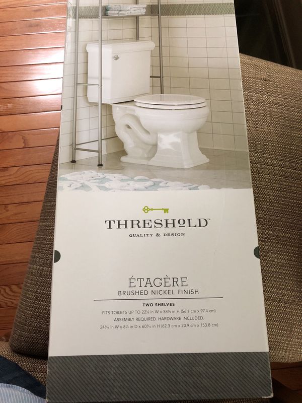 Threshold Bathroom Shelves Brushed Nickel Finish For Sale In