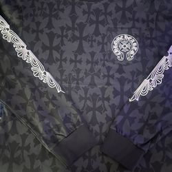 Black Chrome Heart Long Sleeve