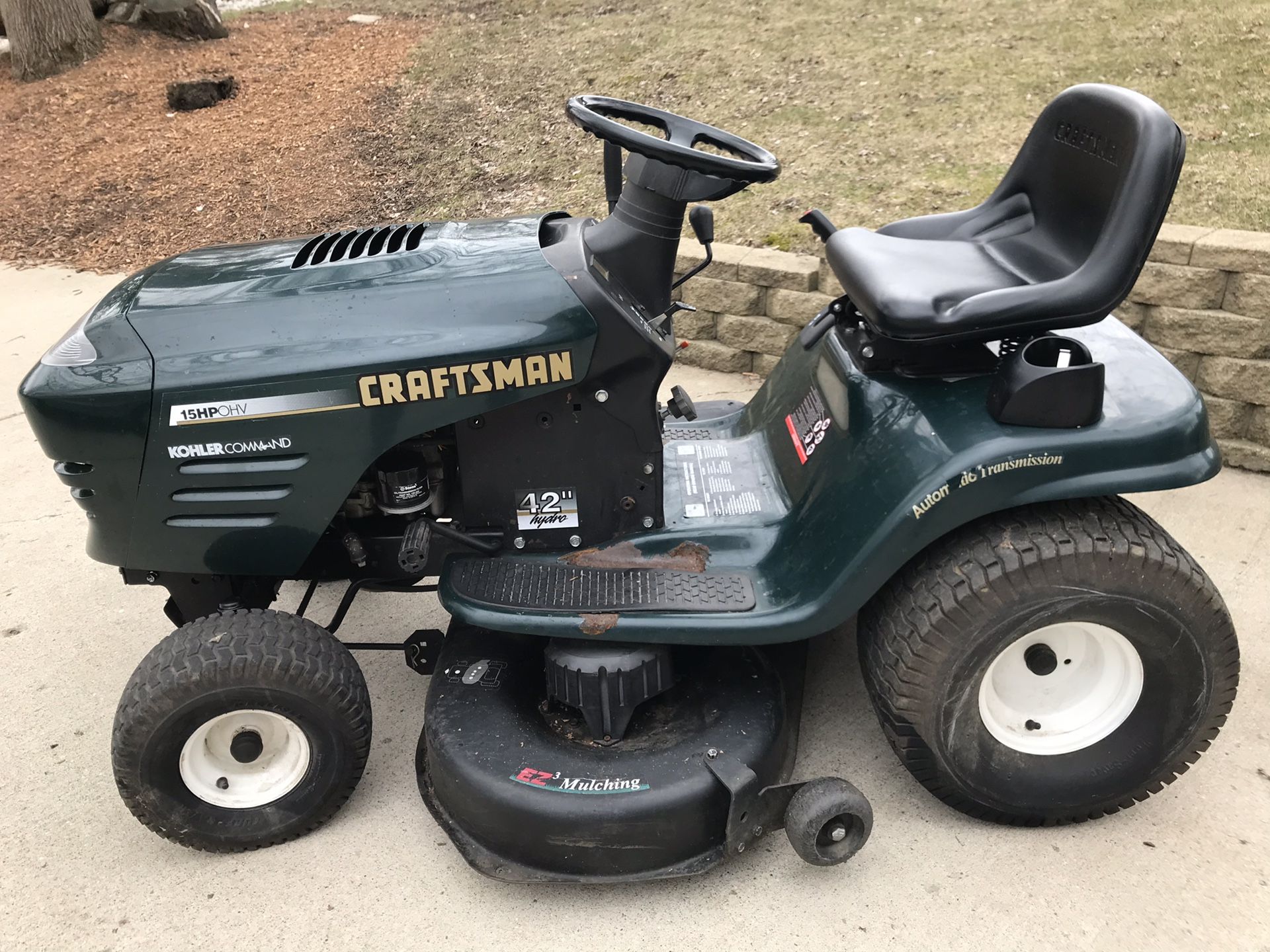 Craftsman 15HP OHV Kohler Command Riding Lawn Mower Tractor for