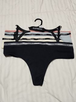Express Seamless Soft Thong Ladies Ribbed Simple Women's Low Waist Sz XL New