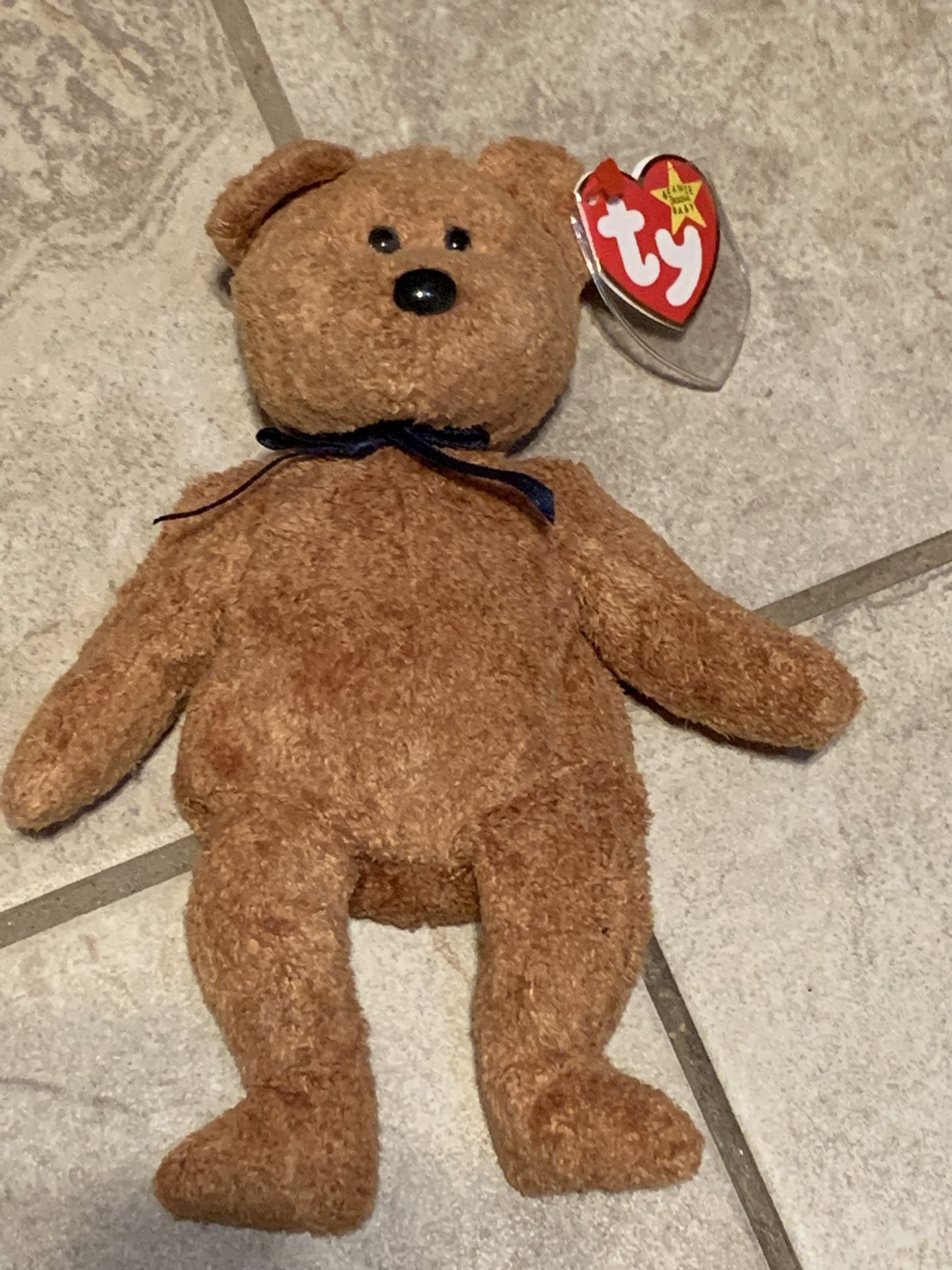 Ty Fuzz New Beanie Baby, Bear, Vintage