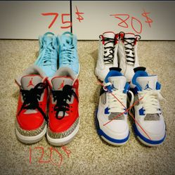 Lot Of Jordan’s Size 5.5y/7y/8 M
