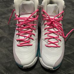 Jordan 12 GS Hyper Jade White