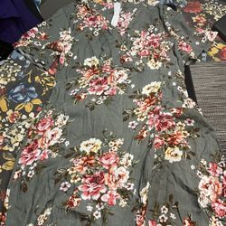 Women Floral Dress L